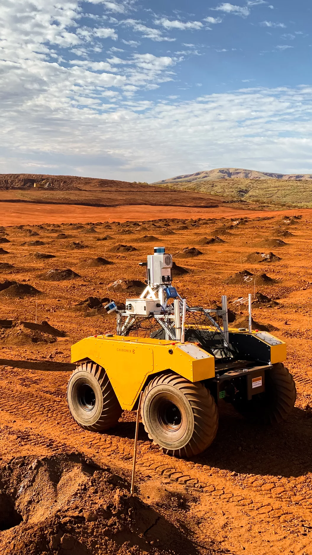 Autonomous rover operating in the Pilbara